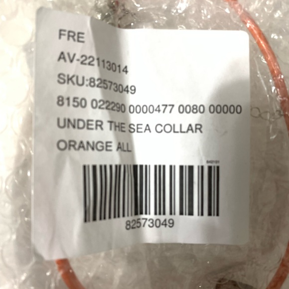 🧡NWT Free People Under The Sea Collar -Orange Heart Pendant Necklace 🧡 NWT - Picture 6 of 8